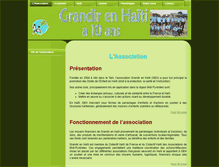 Tablet Screenshot of grandirenhaiti.org